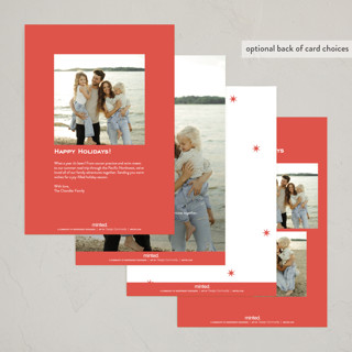 This is a candy cane holiday photo cards with standard by Megan Davis called bowery printing on recycled smooth signature in standard