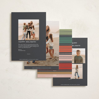 This is a santa holiday photo cards with standard by Claudia Orengo called pixar's mosters inc holiday doors printing on recycled smooth signature in standard