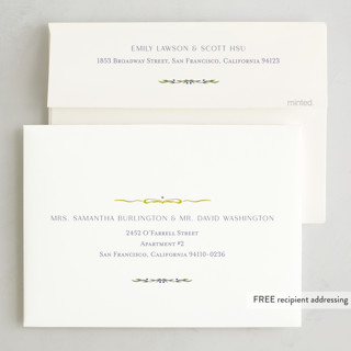 This is a cornucopia holiday photo cards with standard by Lucrecia Caporale called delicate botanical frame printing on recycled smooth signature in standard