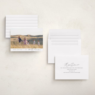 This is a snow holiday photo cards with standard by Nicoletta Savod called elegance printing on recycled smooth signature in standard