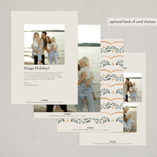 This is a corn holiday photo cards with standard by Chris Griffith called scalloped edge holiday printing on recycled smooth signature in standard