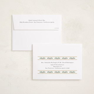 This is a halo holiday photo cards with standard by Mansi Verma called floral folk printing on recycled smooth signature in standard