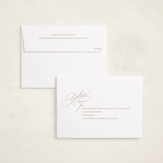 This is a golden holiday photo cards with standard by Jessica Williams called topper printing on recycled smooth signature in standard