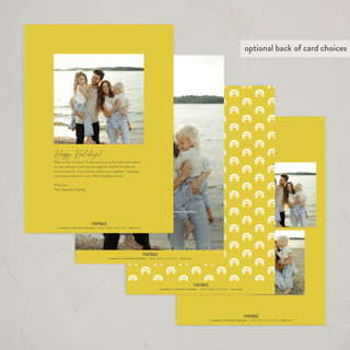This is a butter holiday photo cards with standard by MC Designs called adorn printing on recycled smooth signature in standard