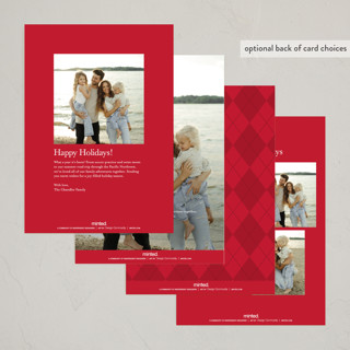 This is a santa suit holiday photo cards with standard by Leah Bisch called snapshots printing on recycled smooth signature in standard