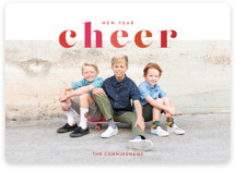 This is a red holiday photo card by Shari Margolin called Color Me Merry with standard printing on smooth signature in standard.