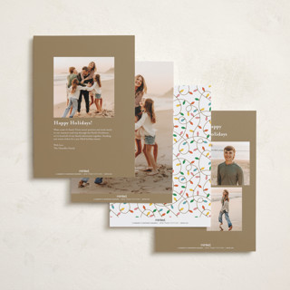 This is a juniper holiday photo cards with standard by Erica Krystek called christmas move printing on recycled smooth signature in standard