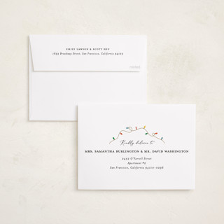 This is a juniper holiday photo cards with standard by Erica Krystek called christmas move printing on recycled smooth signature in standard