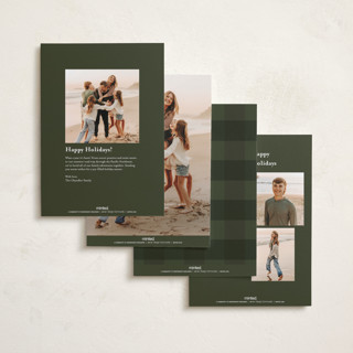 This is a evergreen holiday photo cards with standard by Erin L. Wilson called hearth garland printing on recycled smooth signature in standard