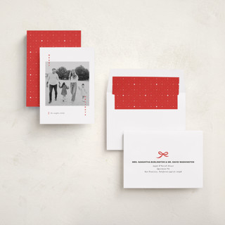 This is a poinsettia holiday photo cards with standard by Erica Krystek called merry holidays printing on recycled smooth signature in standard