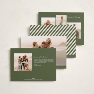 This is a forest holiday photo cards with standard by Roxy Cervantes called mostly good printing on recycled smooth signature in standard