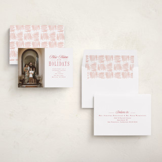 This is a cherry holiday photo cards with standard by Hannah Williams called new home holiday printing on recycled smooth signature in standard