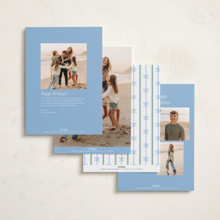 This is a frost holiday photo cards with standard by Alston Foster called the best gifts printing on recycled smooth signature in standard