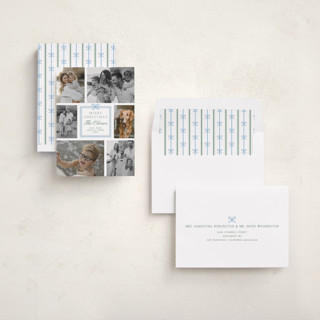 This is a frost holiday photo cards with standard by Alston Foster called the best gifts printing on recycled smooth signature in standard