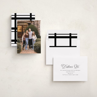 This is a snow holiday photo cards with standard by Blustery August called abode printing on recycled smooth signature in standard