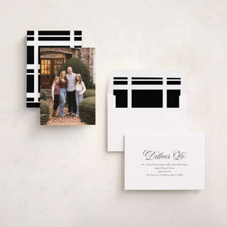 This is a coal holiday photo cards with standard by Blustery August called abode printing on recycled smooth signature in standard