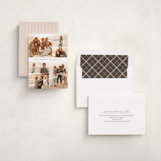 This is a espresso holiday photo cards with standard by Cindy Reynolds called our view printing on recycled smooth signature in standard