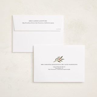 This is a vanilla holiday photo cards with standard by Lindsay Megahed called festive five printing on recycled smooth signature in standard