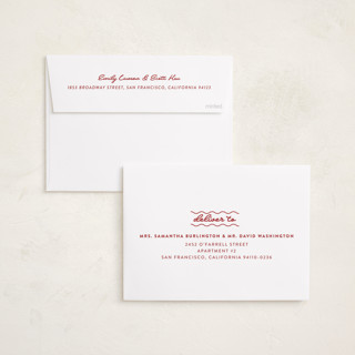 This is a snow holiday photo cards with standard by Tennie and Co. called squiggles printing on recycled smooth signature in standard
