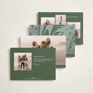 This is a evergreen holiday photo cards with standard by Erin Hodges called family traditions printing on recycled smooth signature in standard