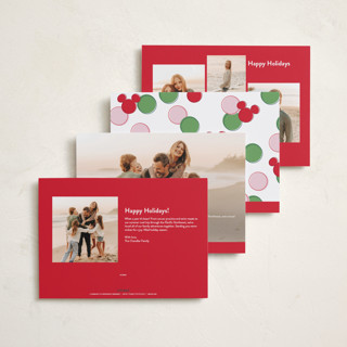 This is a gumdrop holiday photo cards with standard by Ashlee Townsend called joyful mickey printing on recycled smooth signature in standard
