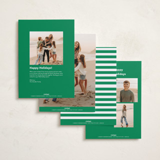 This is a evergreen holiday photo cards with standard by Angela Thompson called simple type printing on recycled smooth signature in standard