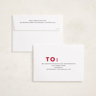 This is a cherry holiday photo cards with standard by Angela Thompson called simple type printing on recycled smooth signature in standard