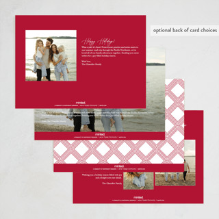 This is a snow holiday photo cards with standard by Kristie Kern called winter script printing on recycled smooth signature in standard