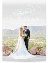 This is a white holiday photo card by Design Lotus called the sweetest things with standard printing on recycled smooth signature in standard.