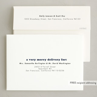 This is a midnight holiday photo cards with standard by Kristen Knechtel called indeed printing on recycled smooth signature in standard