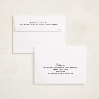 This is a tuxedo holiday photo cards with standard by Annie Shapiro called primrose printing on recycled smooth signature in standard