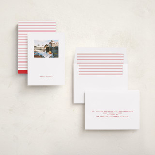 This is a berry holiday photo cards with standard by JoAnn Jinks called max printing on recycled smooth signature in standard