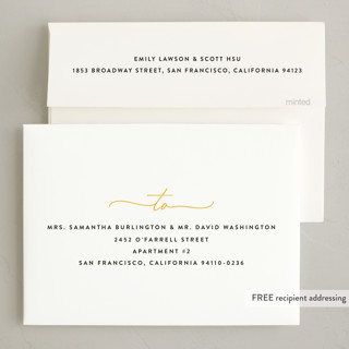 This is a butterscotch holiday photo cards with standard by Ekko Studio called playful corners printing on recycled smooth signature in standard