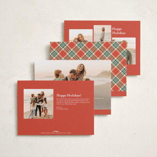 This is a stocking holiday photo cards with standard by Christy Hy Lee called together printing on recycled smooth signature in standard