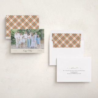 This is a cookie holiday photo cards with standard by Christy Hy Lee called together printing on recycled smooth signature in standard