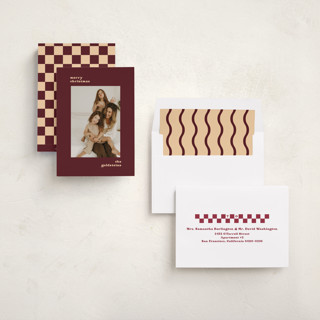 This is a mulled wine holiday photo cards with standard by Creo Study called modern minimalism printing on recycled smooth signature in standard