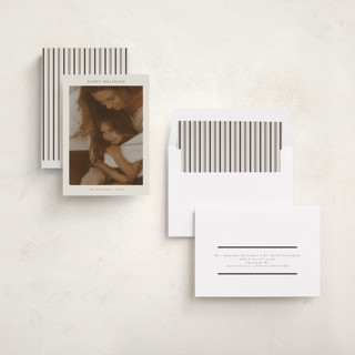 This is a vanilla holiday photo cards with standard by Nicole Walsh called harlow printing on recycled smooth signature in standard