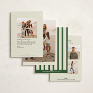 This is a juniper holiday photo cards with standard by Helena Vitto called a classic christmas printing on recycled smooth signature in standard