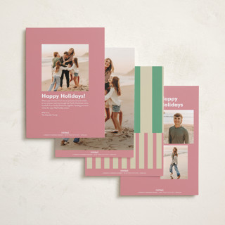 This is a candy holiday photo cards with standard by Helena Vitto called merry & bright days printing on recycled smooth signature in standard