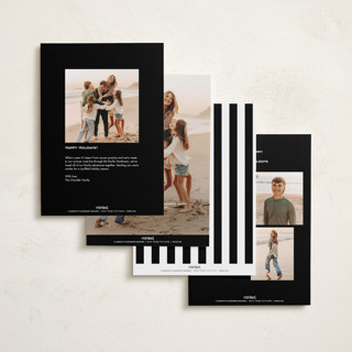 This is a coal holiday photo cards with standard by Annie Shapiro called marylebone printing on recycled smooth signature in standard