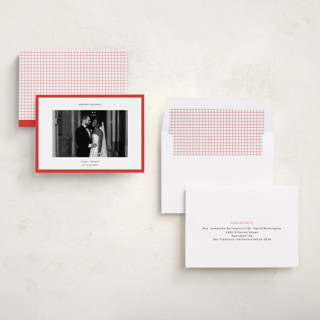 This is a berry holiday photo cards with standard by Wendy Chung called classic border printing on recycled smooth signature in standard