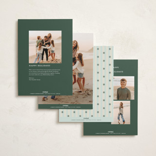 This is a juniper holiday photo cards with standard by Olivia Raufman called charming stripe printing on recycled smooth signature in standard