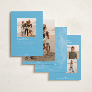 This is a frost holiday photo cards with standard by Anastasia Makarova called so merrier together printing on recycled smooth signature in standard