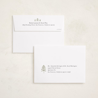 This is a snow holiday photo cards with standard by Amy Kross called emblem printing on recycled smooth signature in standard