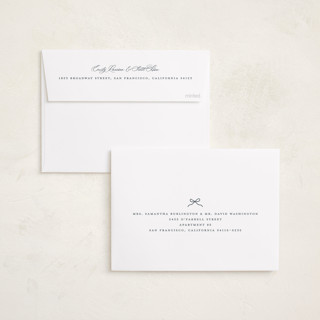This is a dusty blue holiday photo cards with standard by Jennifer Postorino called delicate printing on recycled smooth signature in standard