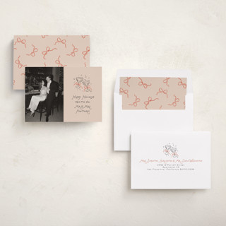 This is a candied grapefruit holiday photo cards with standard by Randi Cirelli called newlywed toast printing on recycled smooth signature in standard