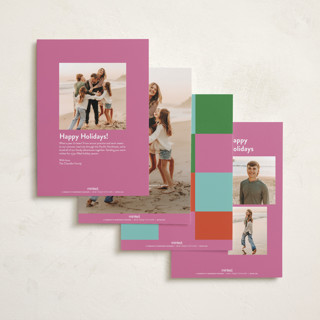 This is a fruitcake holiday photo cards with standard by Inkblot Design called color coded spirit printing on recycled smooth signature in standard