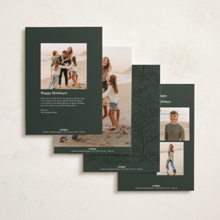 This is a cypress holiday photo cards with standard by Kate Ahn called currier printing on recycled smooth signature in standard