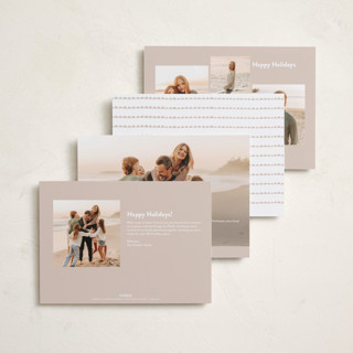 This is a snow holiday photo cards with standard by chocomocacino called palomino printing on recycled smooth signature in standard