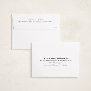 This is a midnight holiday photo cards with standard by Kristen Knechtel called indeed printing on recycled smooth signature in standard